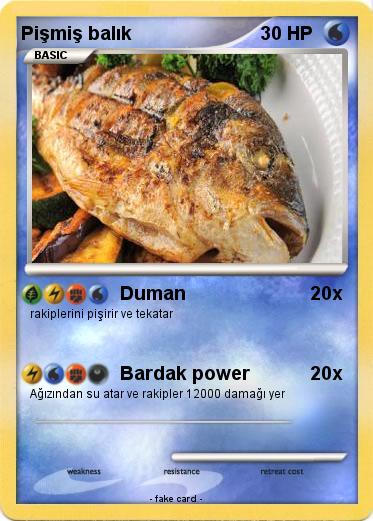 Pokemon Pişmiş balık