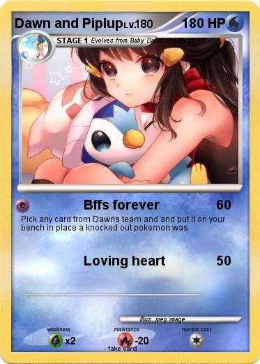 Pokemon Dawn and Piplup