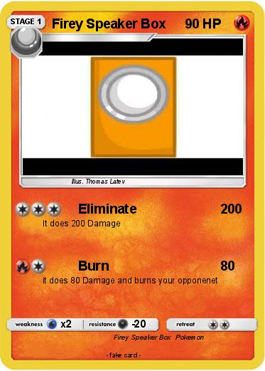 Pokemon Firey Speaker Box