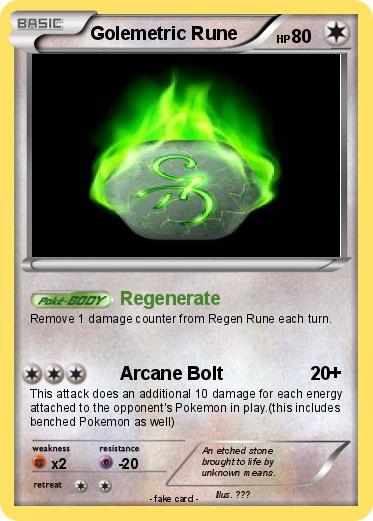 Pokemon Golemetric Rune