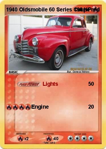 Pokemon 1940 Oldsmobile 60 Series Coupe red