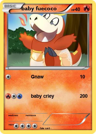Pokemon baby fuecoco