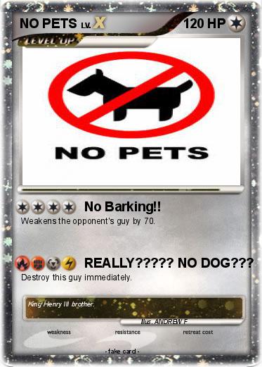 Pokemon NO PETS
