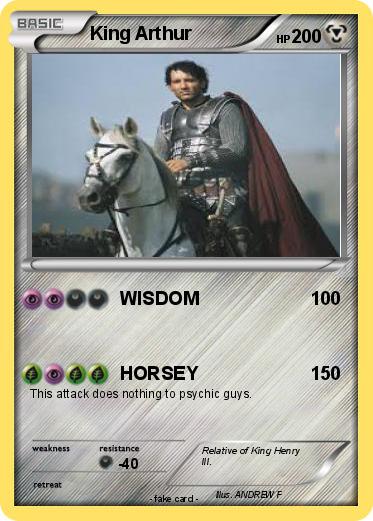 Pokemon King Arthur