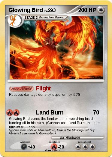 Pokemon Glowing Bird