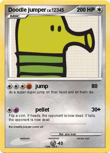 Pokemon Doodle jumper