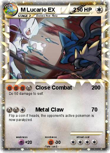Pokemon M Lucario EX            2