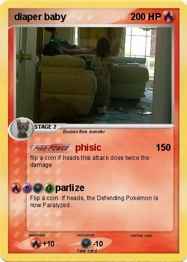 Pokemon diaper baby