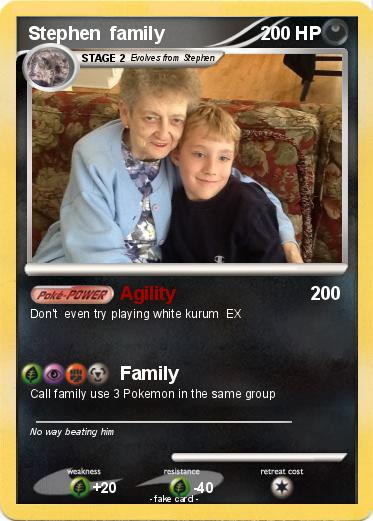 Pokemon Stephen  family