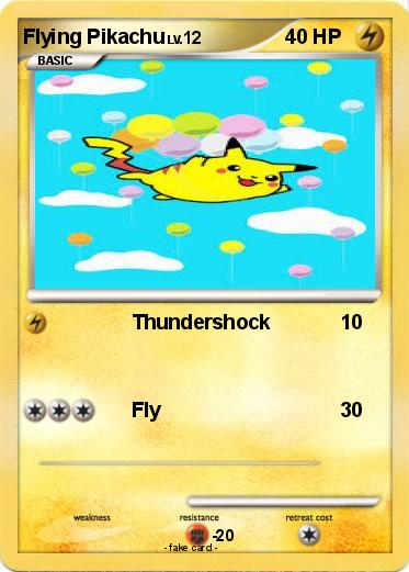 Pokemon Flying Pikachu