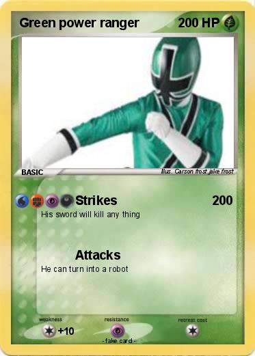 Pokemon Green power ranger