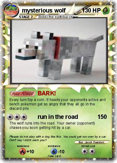 Pokemon mysterious wolf