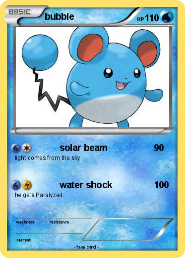 Pokemon bubble