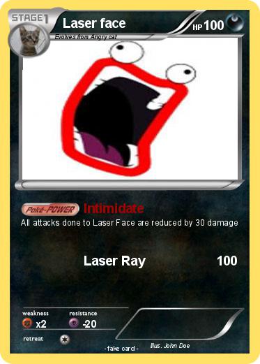 Pokemon Laser face