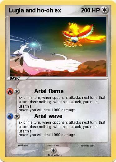 Pokemon Lugia and ho-oh ex