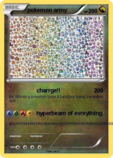 Pokemon pokemon army