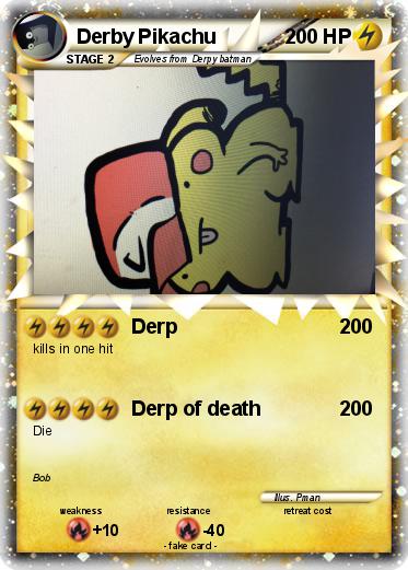 Pokemon Derby Pikachu