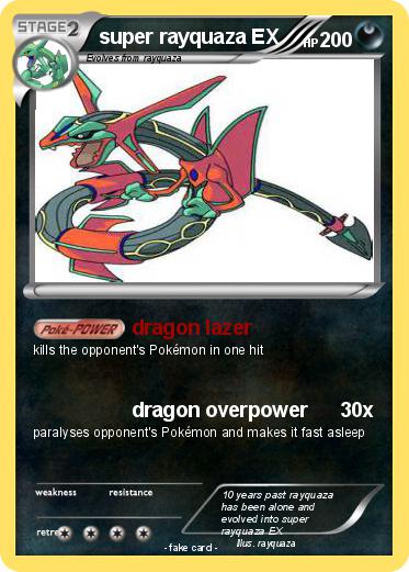 Pokemon super rayquaza EX