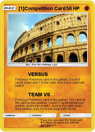 Pokemon [1]Competition Card