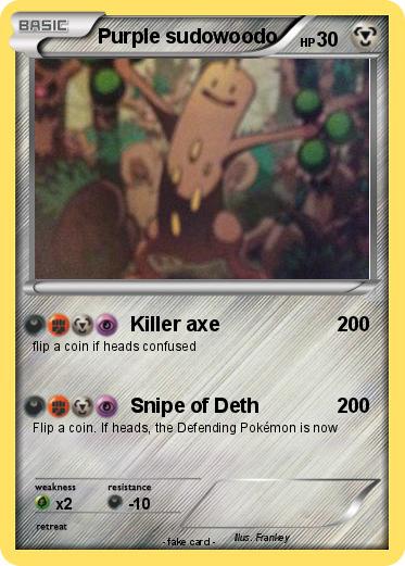 Pokemon Purple sudowoodo