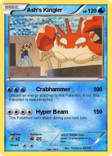 Pokemon Ash's Kingler