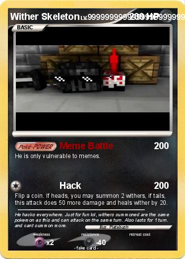 Pokemon Wither Skeleton