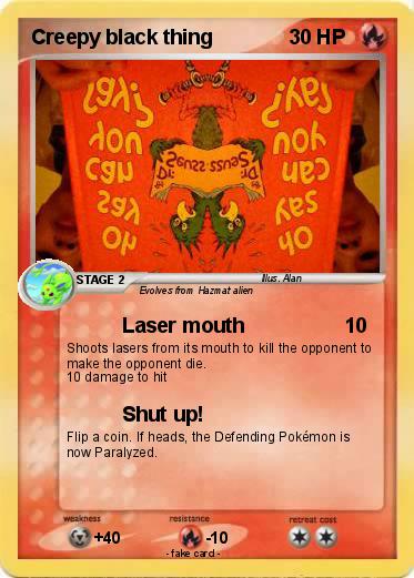 Pokemon Creepy black thing