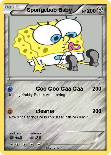Pokemon Spongebob Baby