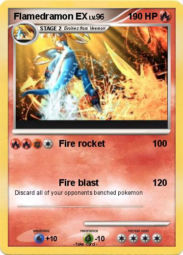 Pokemon Flamedramon EX
