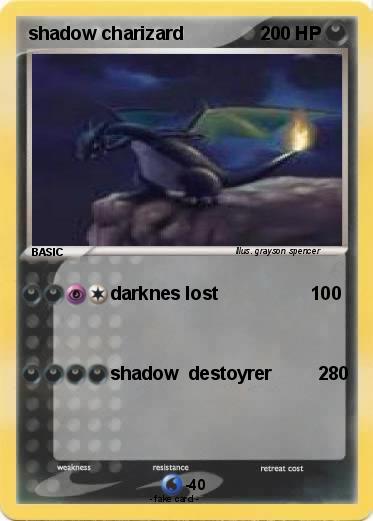 Pokemon shadow charizard
