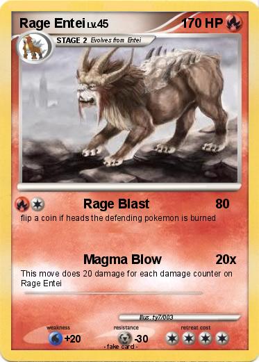 Pokemon Rage Entei