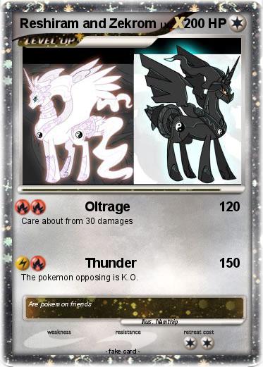 Pokemon Reshiram and Zekrom