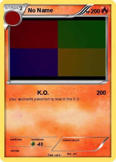 Pokemon No Name