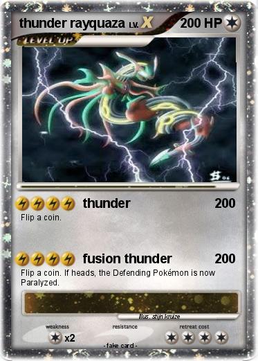 Pokemon thunder rayquaza