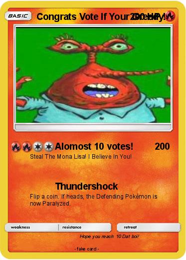 Pokemon Congrats Vote If Your Greedy!