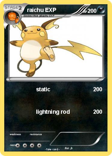 Pokemon raichu EXP