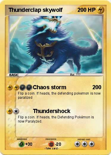 Pokemon Thunderclap skywolf