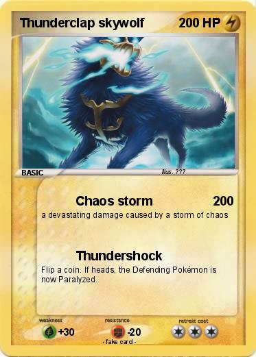 Pokemon Thunderclap skywolf