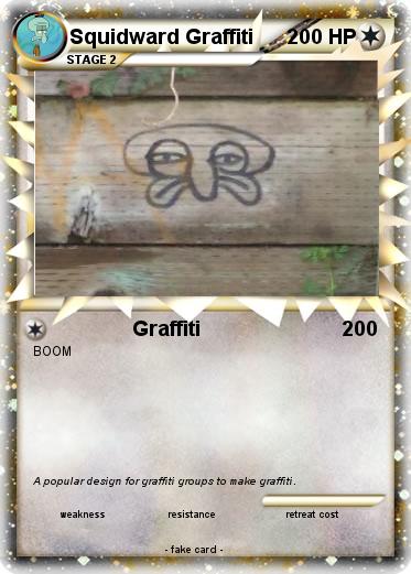 Pokemon Squidward Graffiti