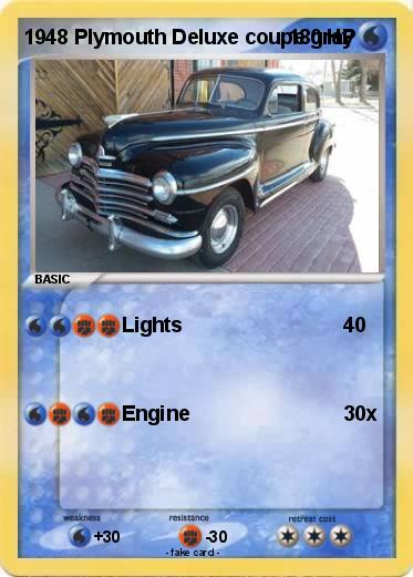 Pokemon 1948 Plymouth Deluxe coupe gray