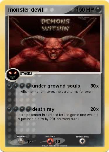 Pokemon monster devil