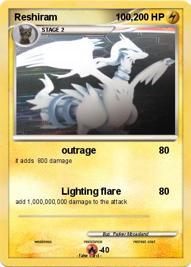 Pokemon Reshiram                      100,