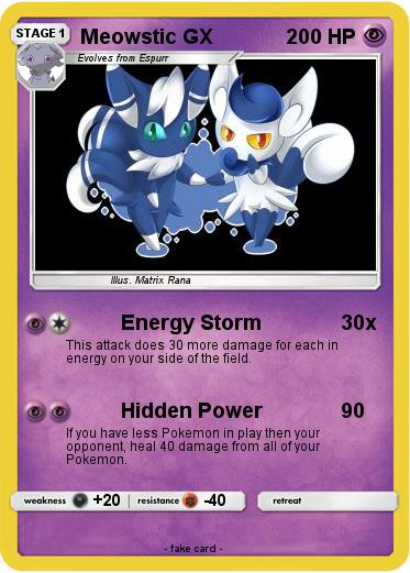 Pokemon Meowstic GX