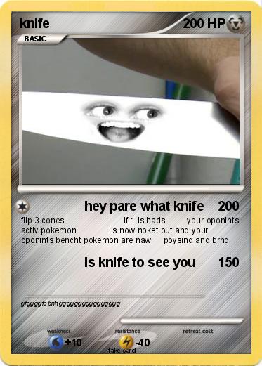 Pokemon knife