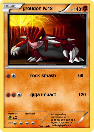 Pokemon groudon lv.48