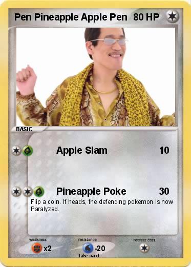 Pokemon Pen Pineapple Apple Pen