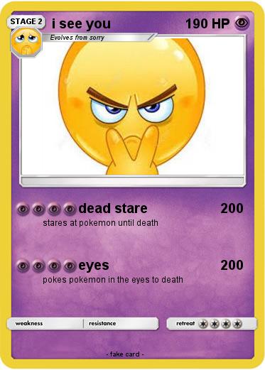Pokemon i see you