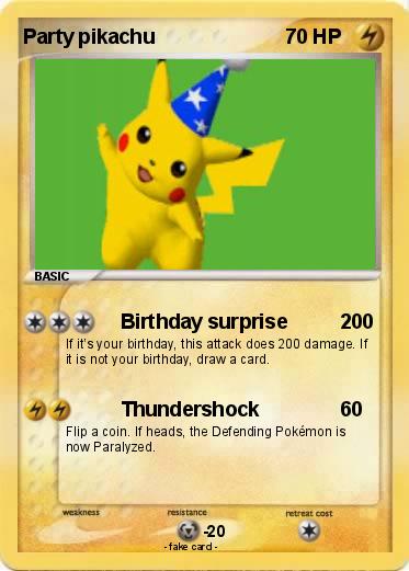 Pokemon Party pikachu