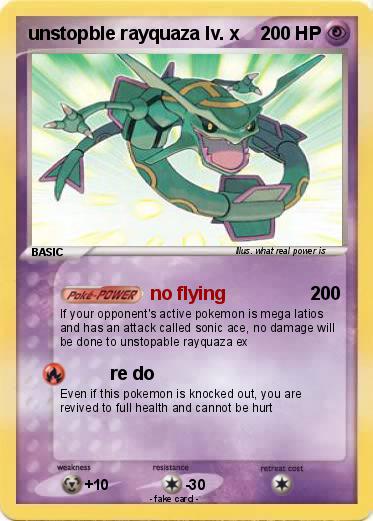 Pokemon unstopble rayquaza lv. x