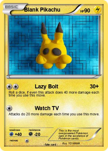 Pokemon Blank Pikachu